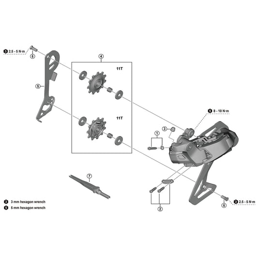 Shimano Spares RD-U8050 boot