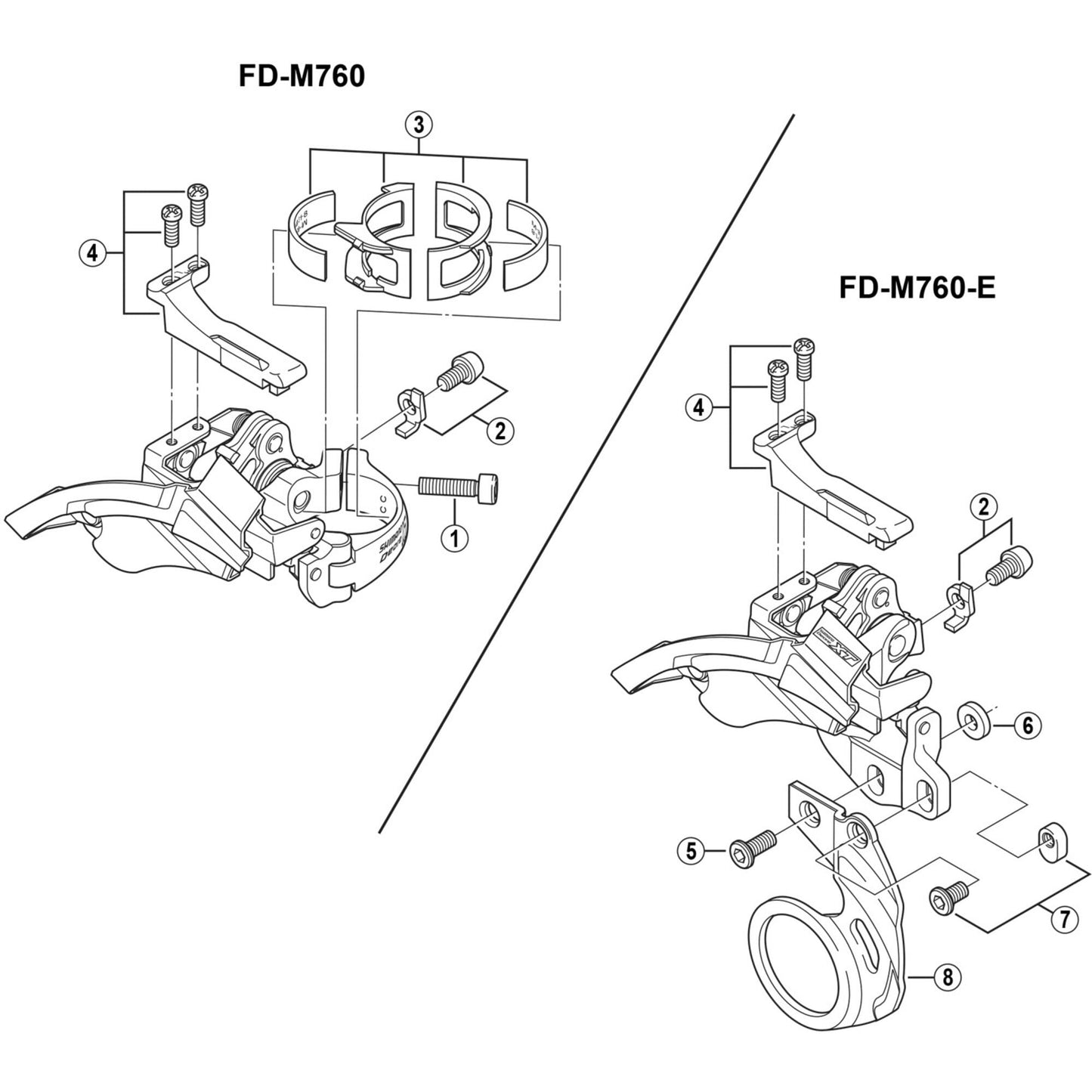 Shimano Spares FD-M760 clamp bolt
