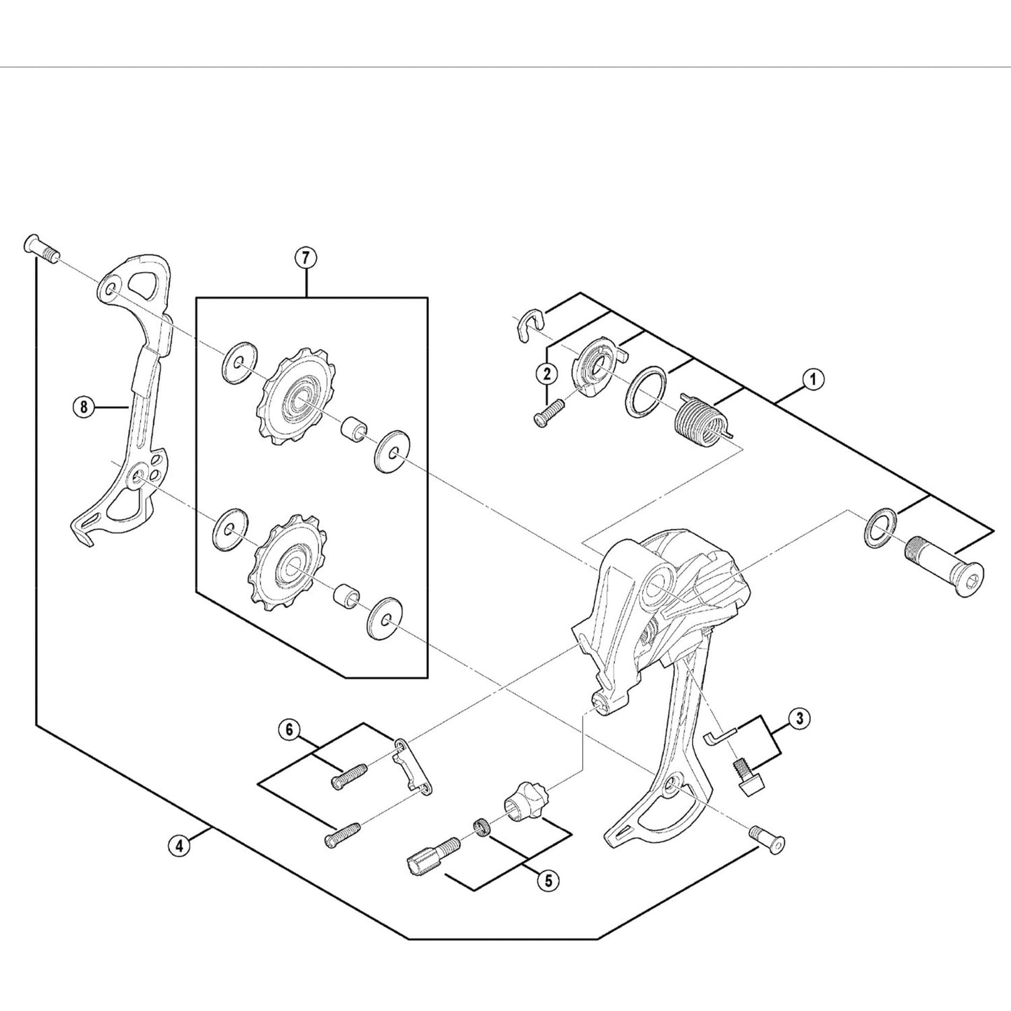 Shimano Spares RD-M430 B-axle assembly