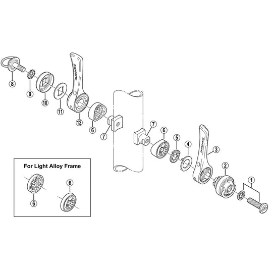 Shimano Spares SL-7800 stopper washer 0.4 mm