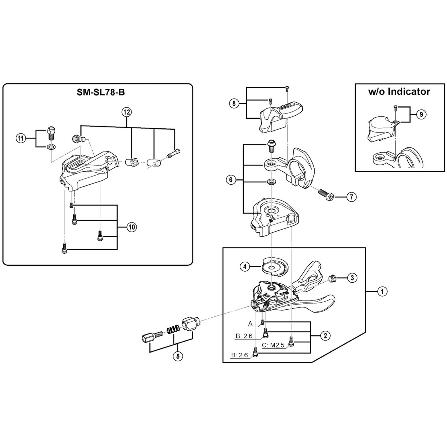 Shimano Spares SL-M780 left hand pin plate