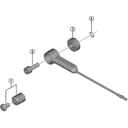 Shimano Spares DU-E6000 speed sensor fixing bolt, 16 mm