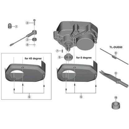 Shimano Spares DU-E6000 fixing bolts set, M3 x 8 mm