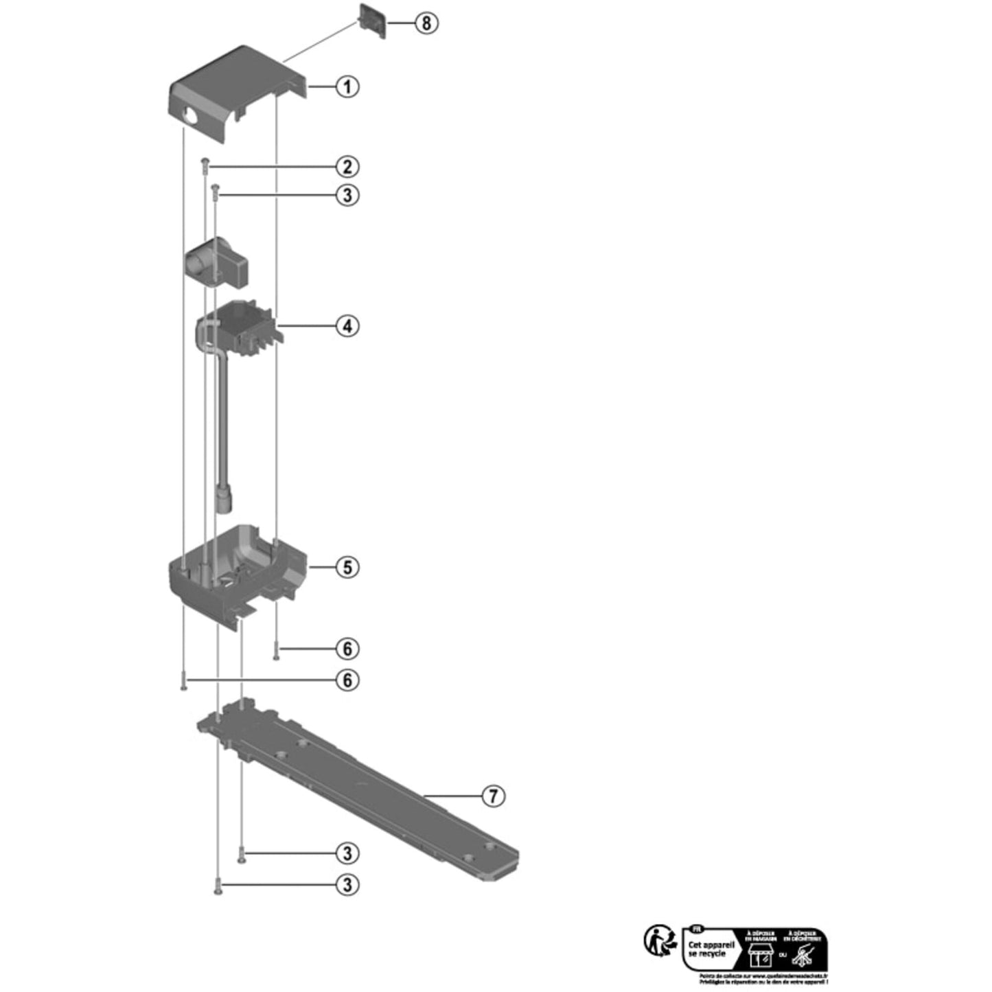 Shimano Spares BM-E6000 battery rail