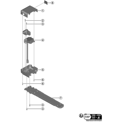 Shimano Spares BM-E6000 battery rail