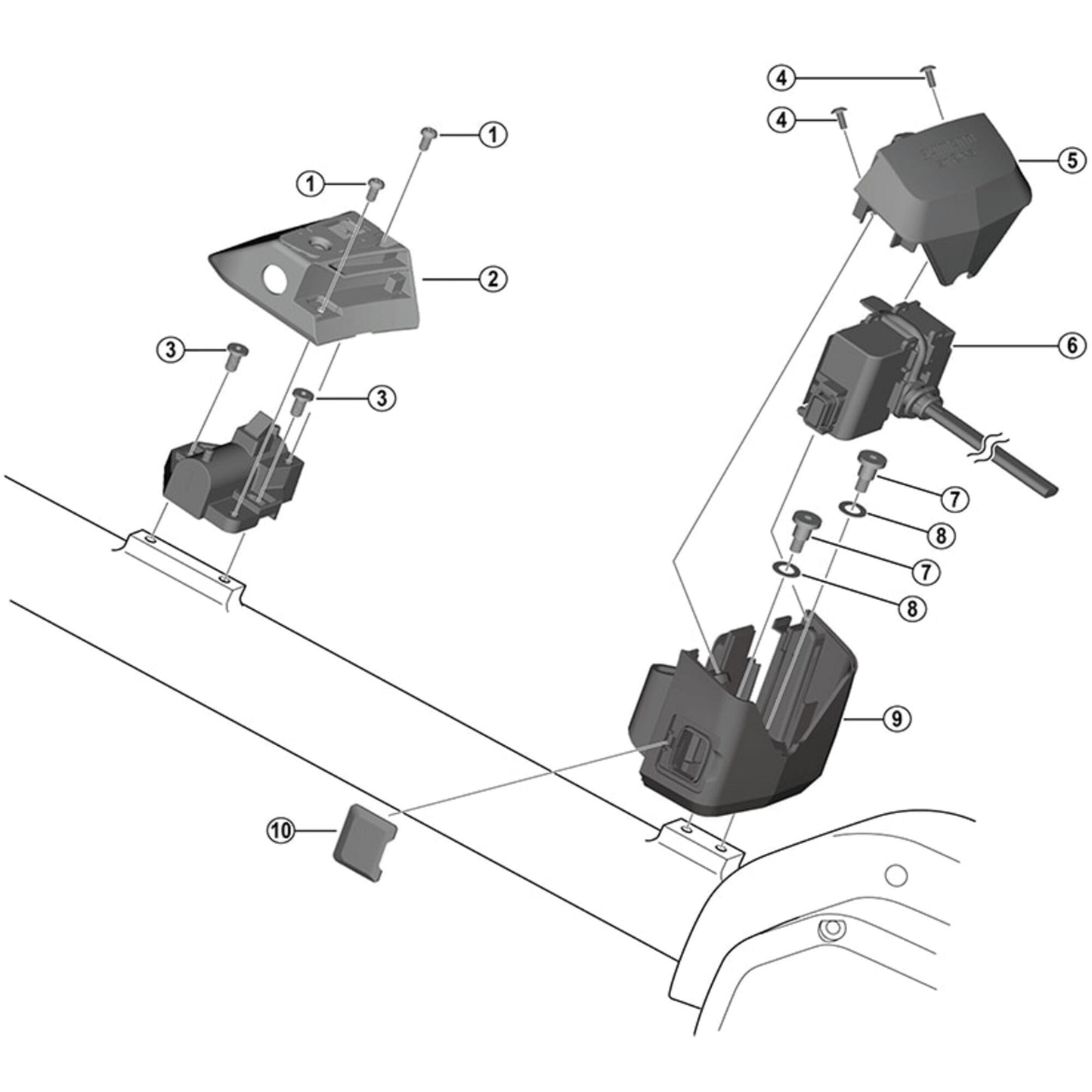 Shimano Spares BM-E6010 harness assembly