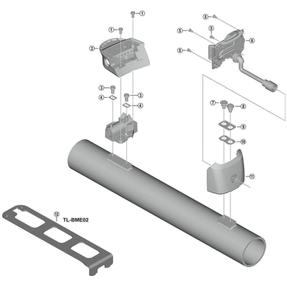 Shimano Spares BM-E8010 M4 bolt key cover
