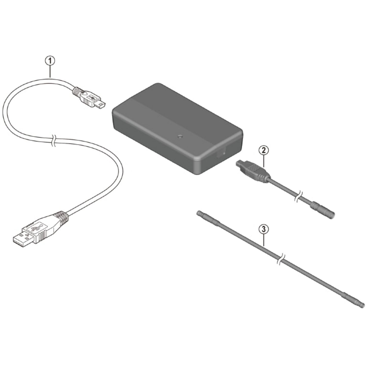 Shimano Non-Series Di2 SM-PCE02 PC setting cable, SD300 type, 2050 mm
