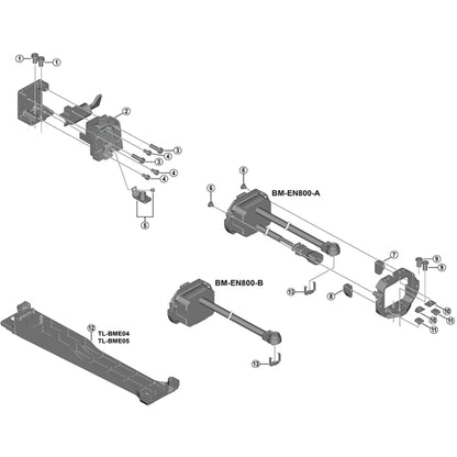 Shimano Spares BM-E8030/8031 lower bracket rubber B