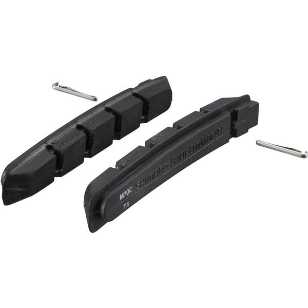 Shimano M70CT4 V-brake cartridge pad insert, alloy machined rims, pair