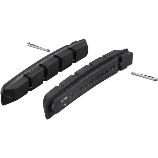 Shimano M70CT4 V-brake cartridge pad insert, alloy machined rims, pair