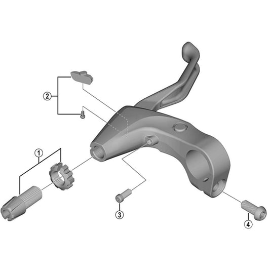 Shimano Spares BL-4700 left hand adjusting block and screw