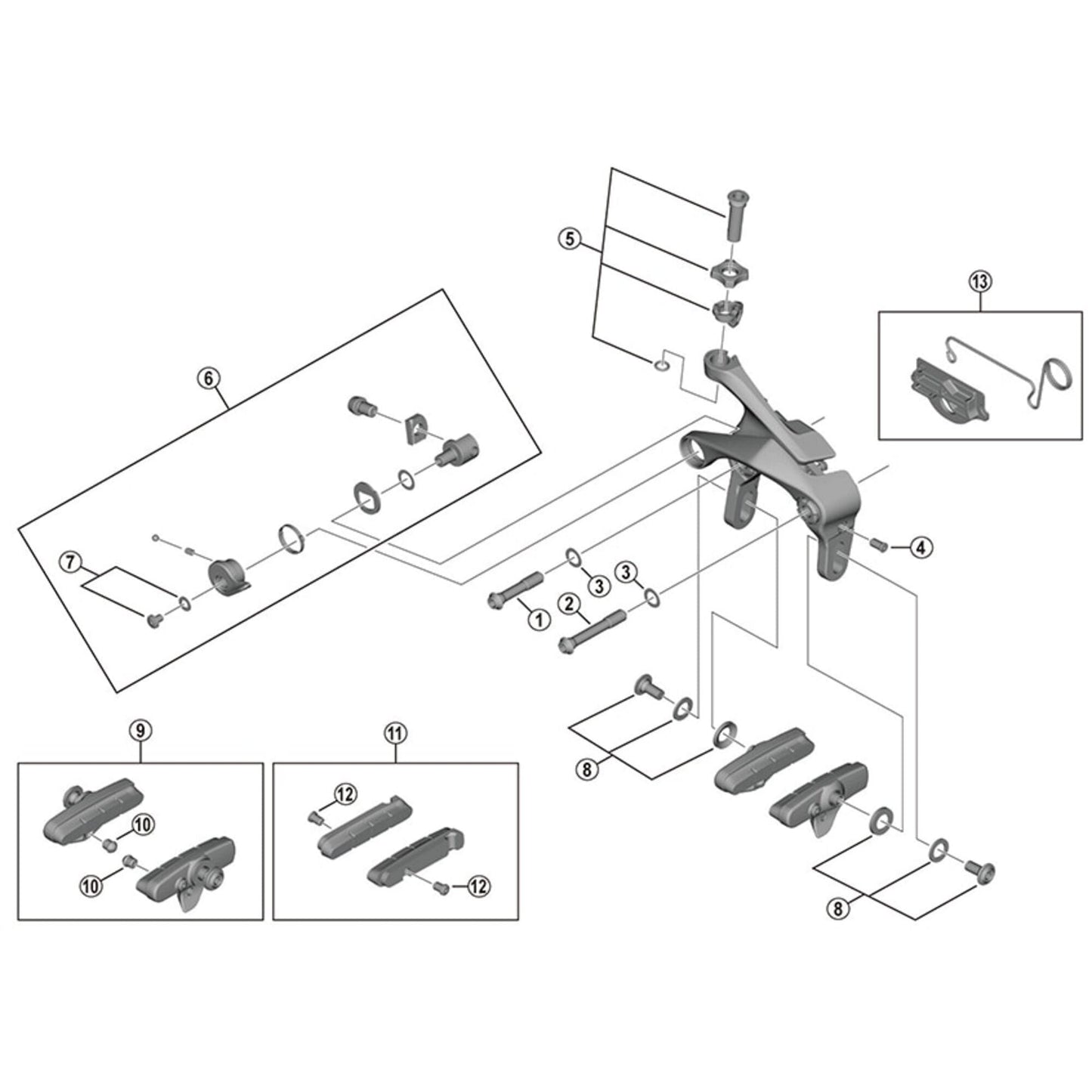 Shimano Spares BR-R9110-F adjust bolt