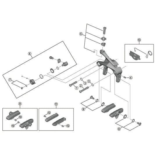 Shimano Spares BR-R9110-F adjust bolt