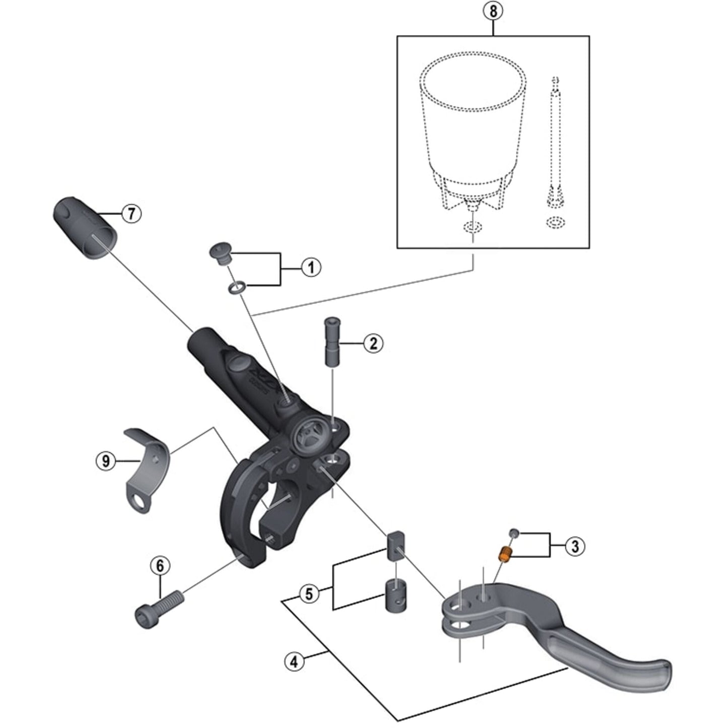 Shimano Spares BL-M987 clamp bolt