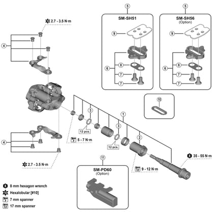 Shimano Spares SH-A200 Cleat Nut, Single