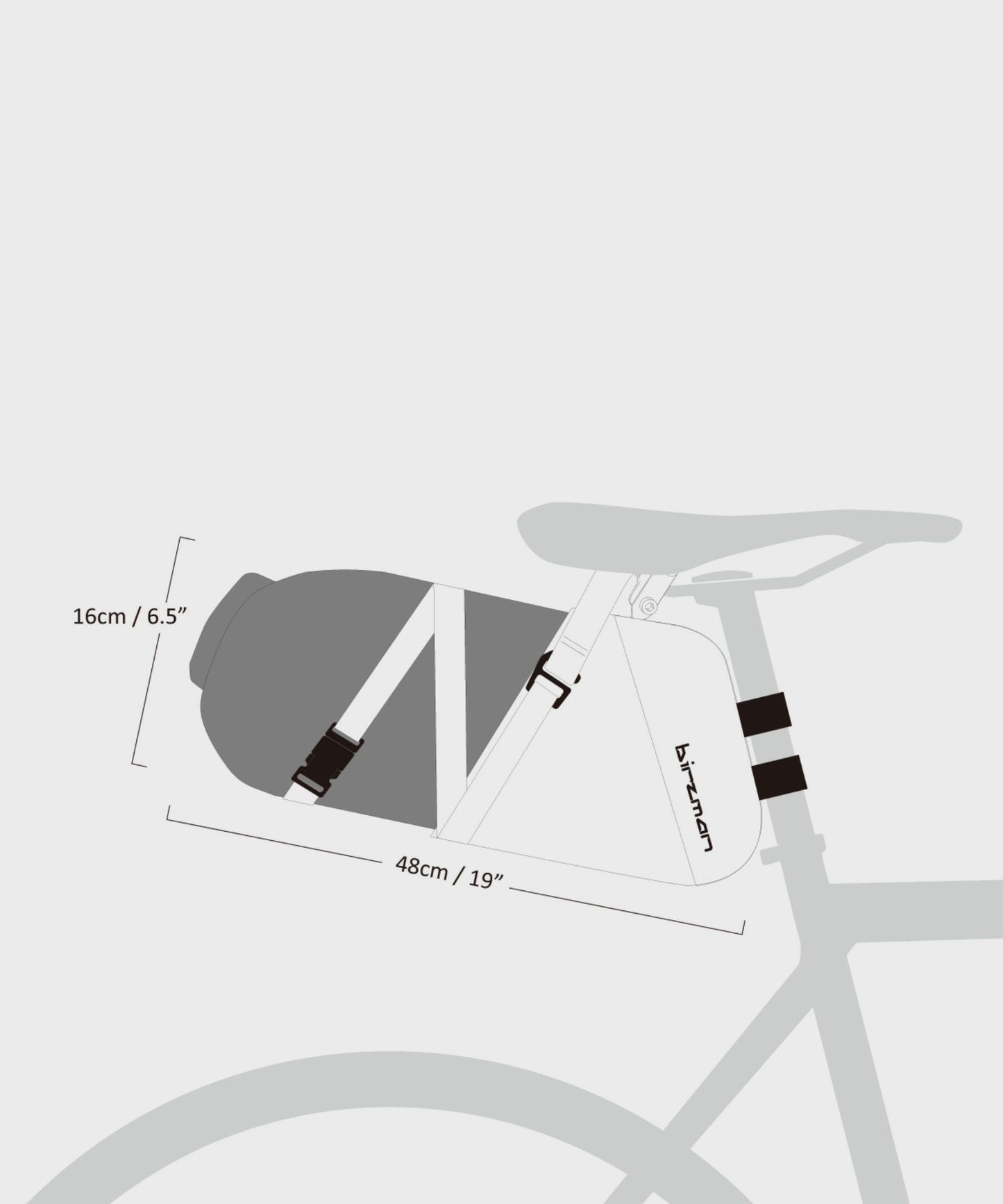Birzman Packman Saddle Pack (with waterproof carrier)