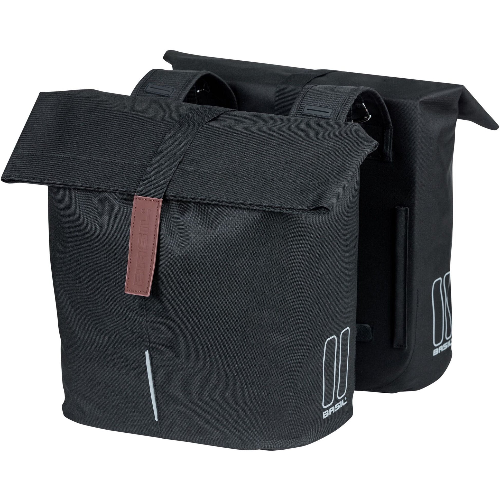 Basil City Double Bicycle Bag 28-32 litre black
