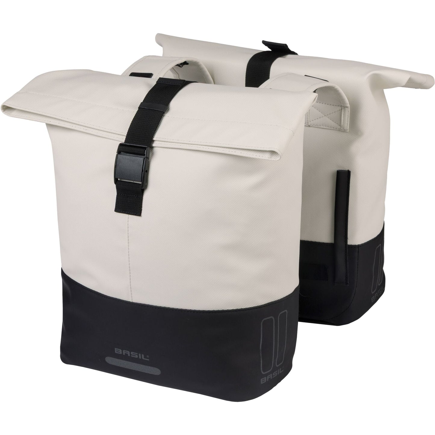 Basil Cove Double Pannier Bag 28-32L off-white/black
