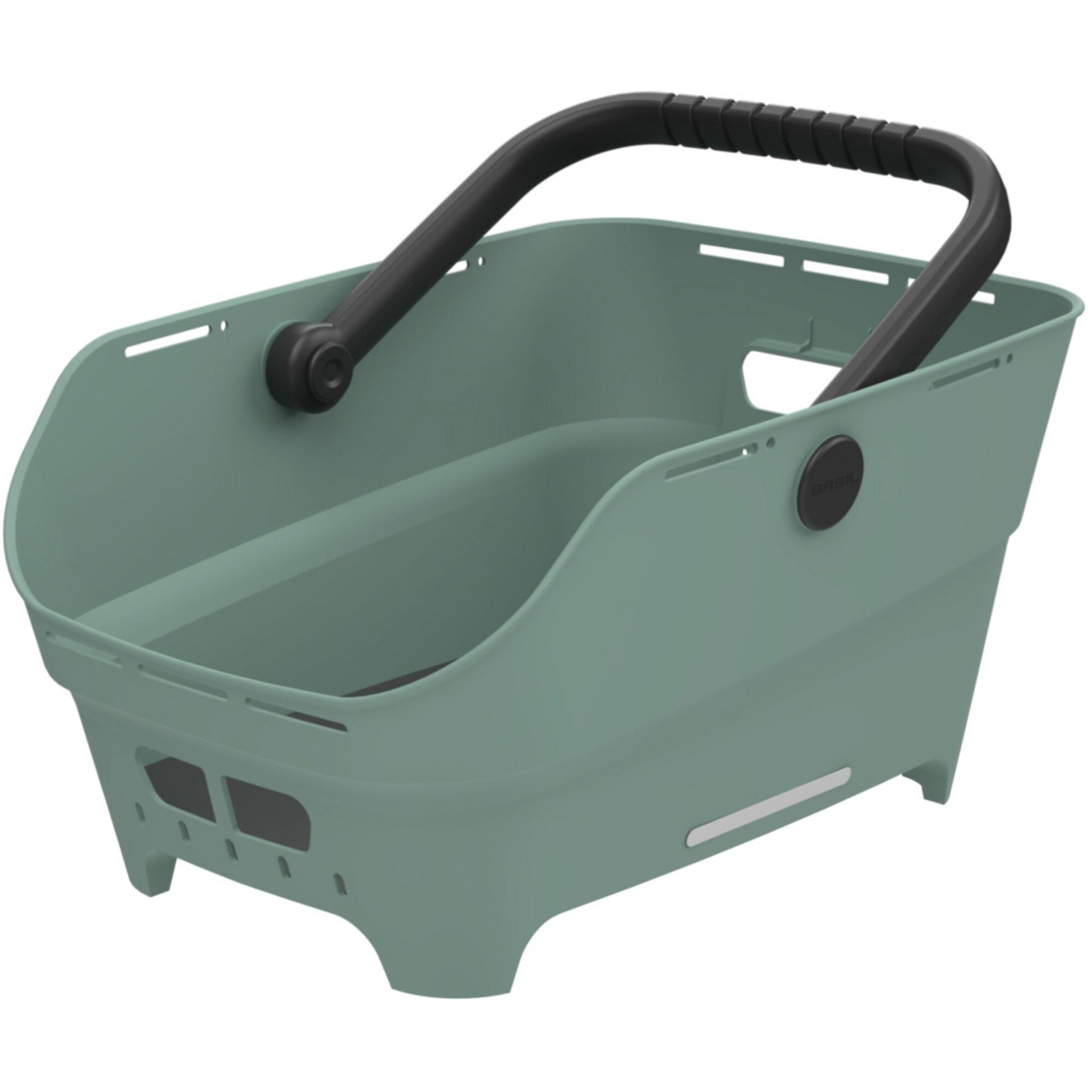 Basil Cento Neo Rear Bicycle Basket silvergreen