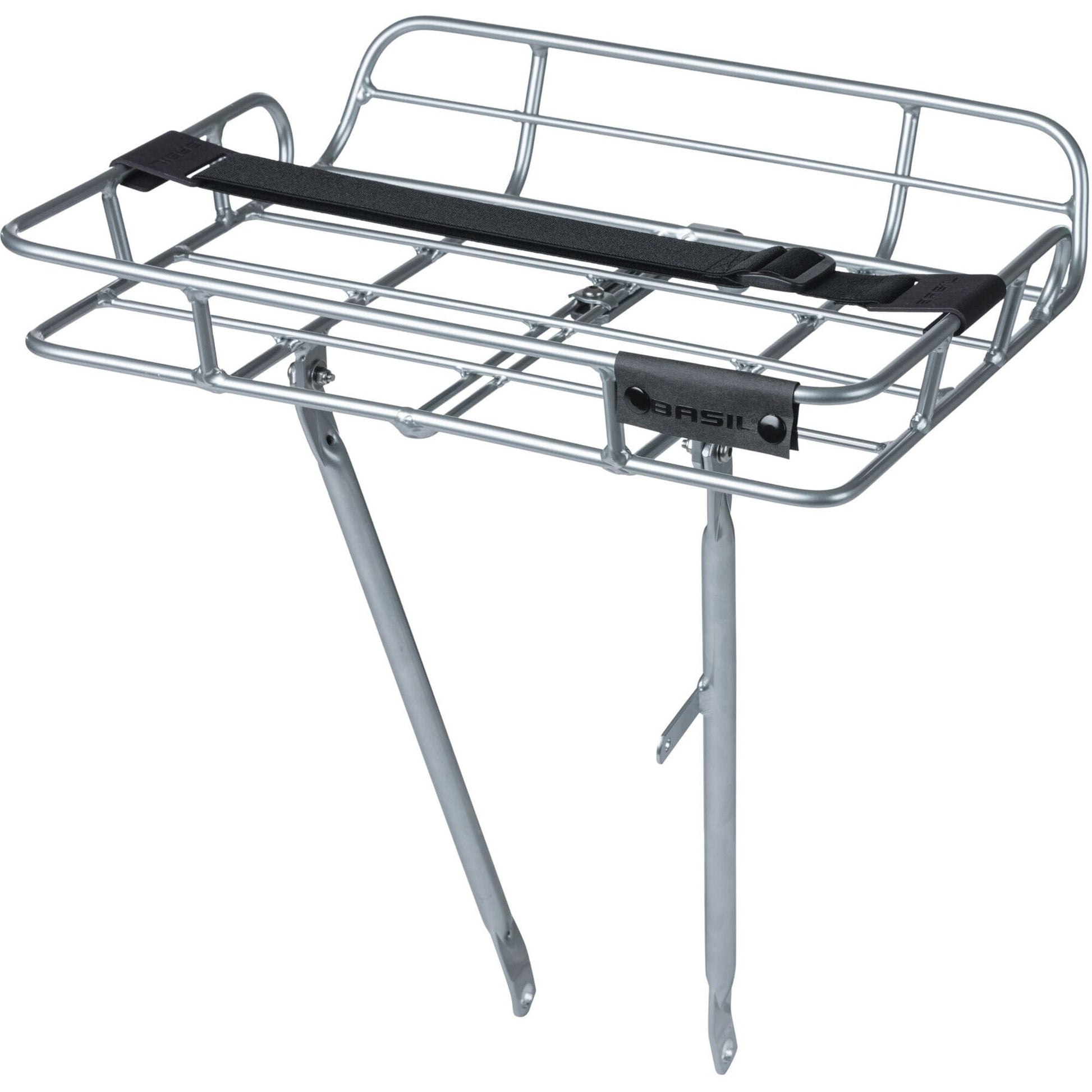Basil Portland front carrier aluminium natural