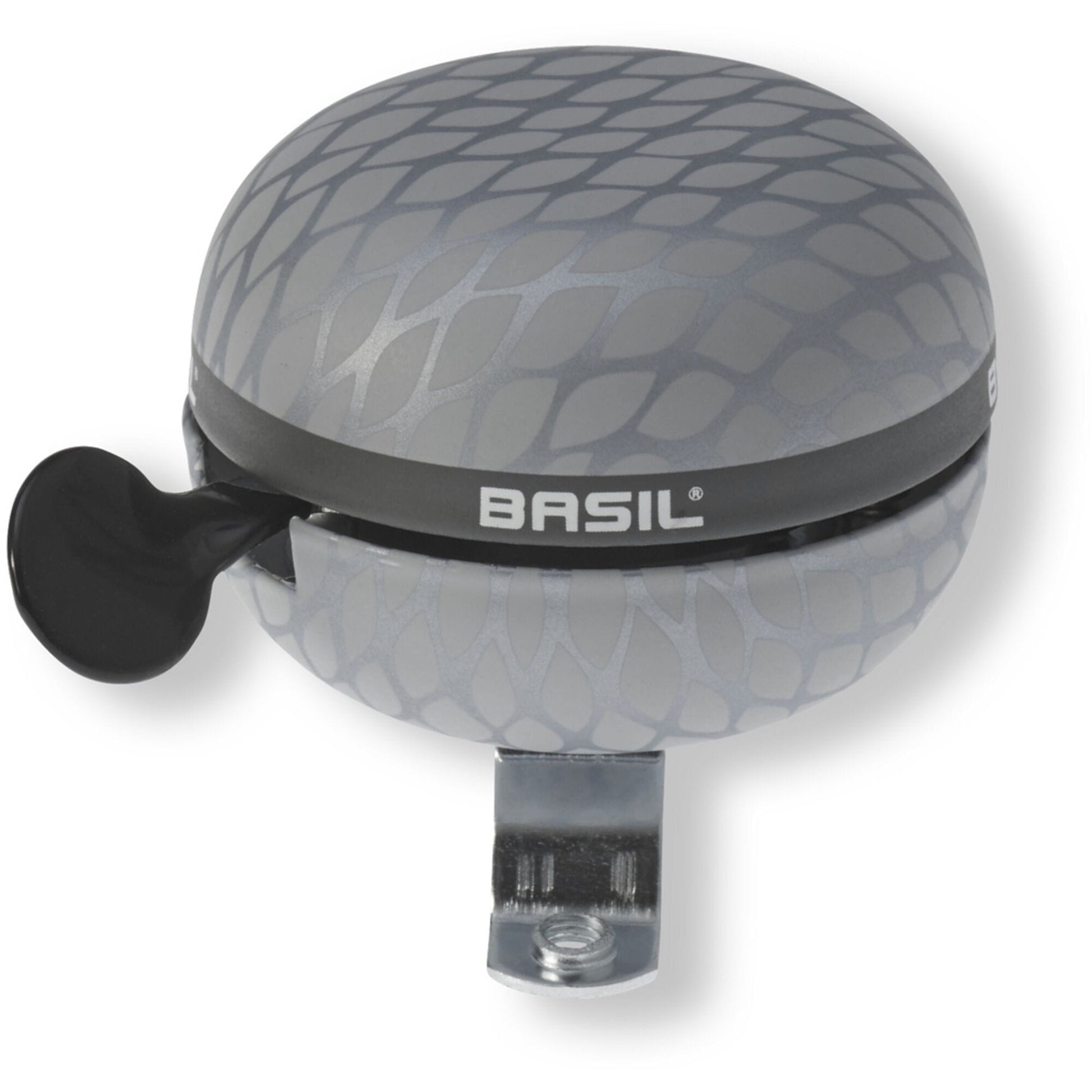 Basil Noir Bicycle Bell 60mm silver metallic