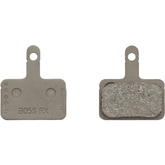 Shimano B05S-RX disc pads and spring, resin pad, steel back