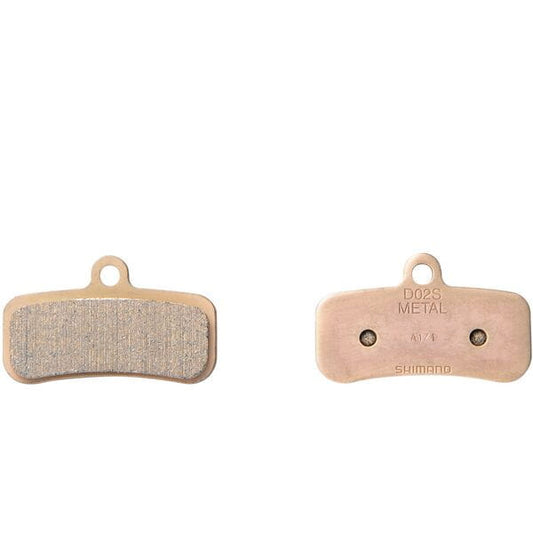Shimano D02S-MX disc pads and spring, metal sintered pad, steel back
