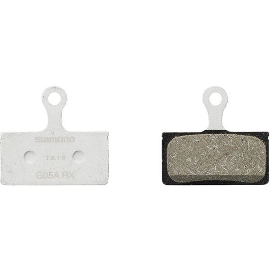 Shimano G05A-RX disc pads and spring, resin pad, alloy back