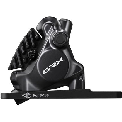 Shimano GRX BR-RX820 GRX calliper, flat mount, with adapter for 140/160 mm