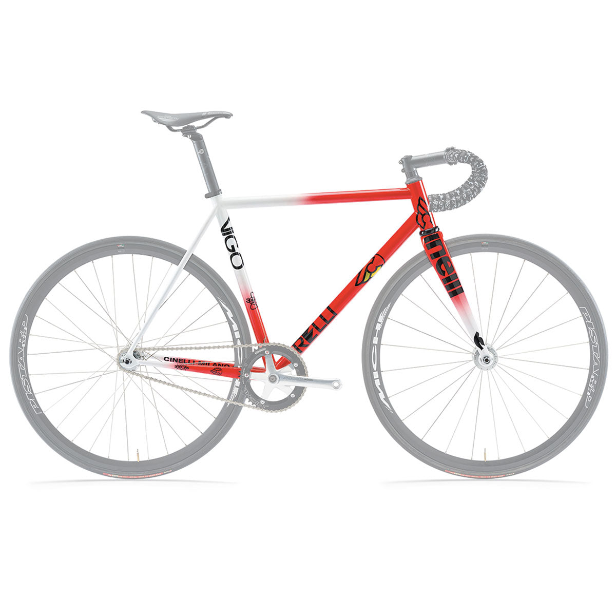 Cinelli Vigorelli Steel Red Track Frame