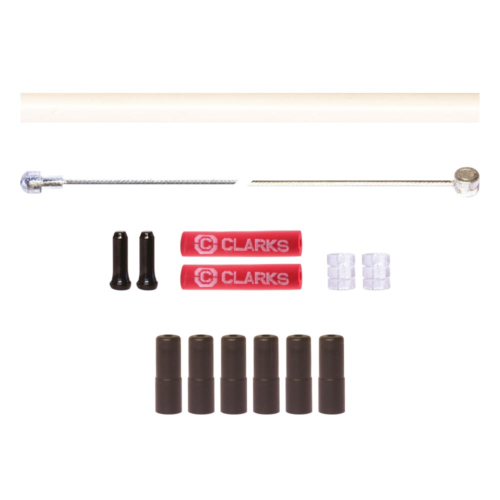 Clarks Stainless Steel Road/MTB Front And Rear Brake Cable Kit
