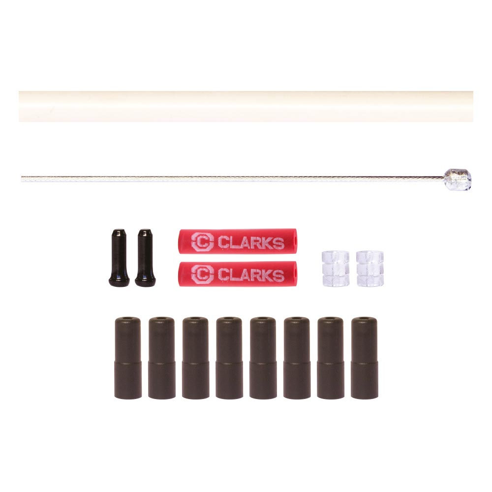 Clarks Stainless Steel Road/MTB Front and Rear Gear Cable Kit
