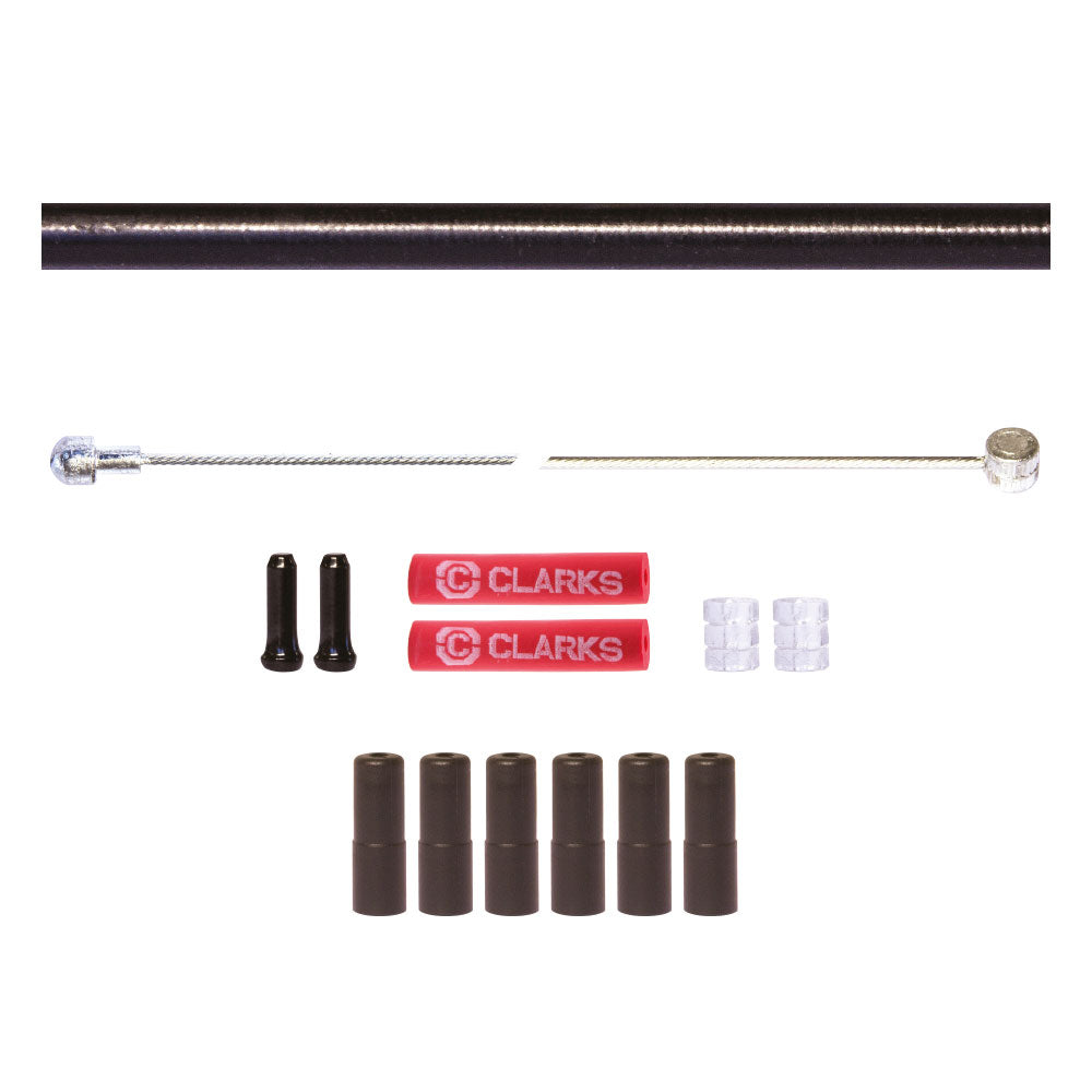 Clarks Galvanised Road/MTB Front And Rear Brake Cable Kit