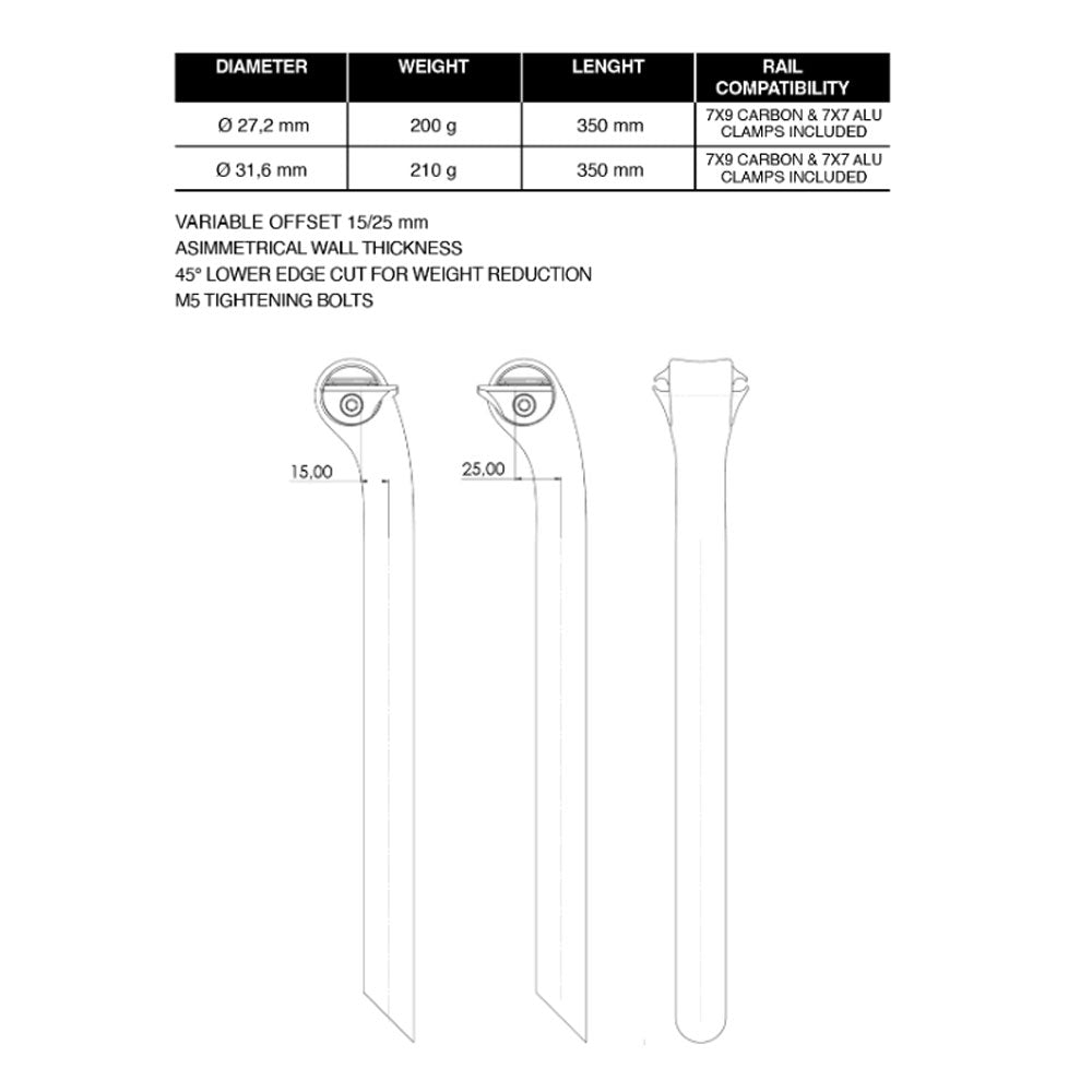 Columbus Trittico Carbon Seatpost