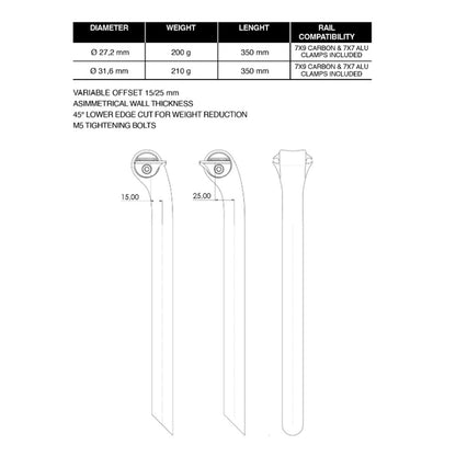 Columbus Trittico Carbon Seatpost