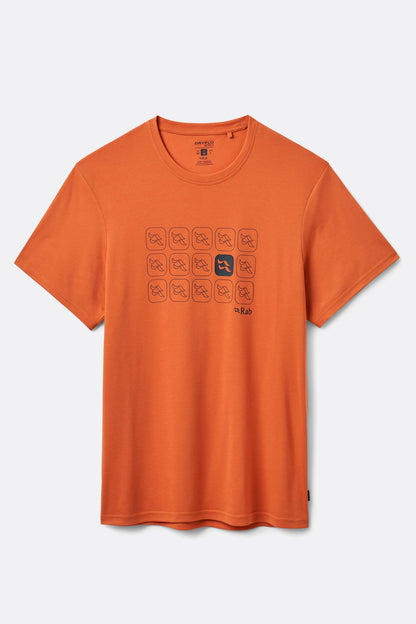 Crimp Repeat Tee - Dark Melba