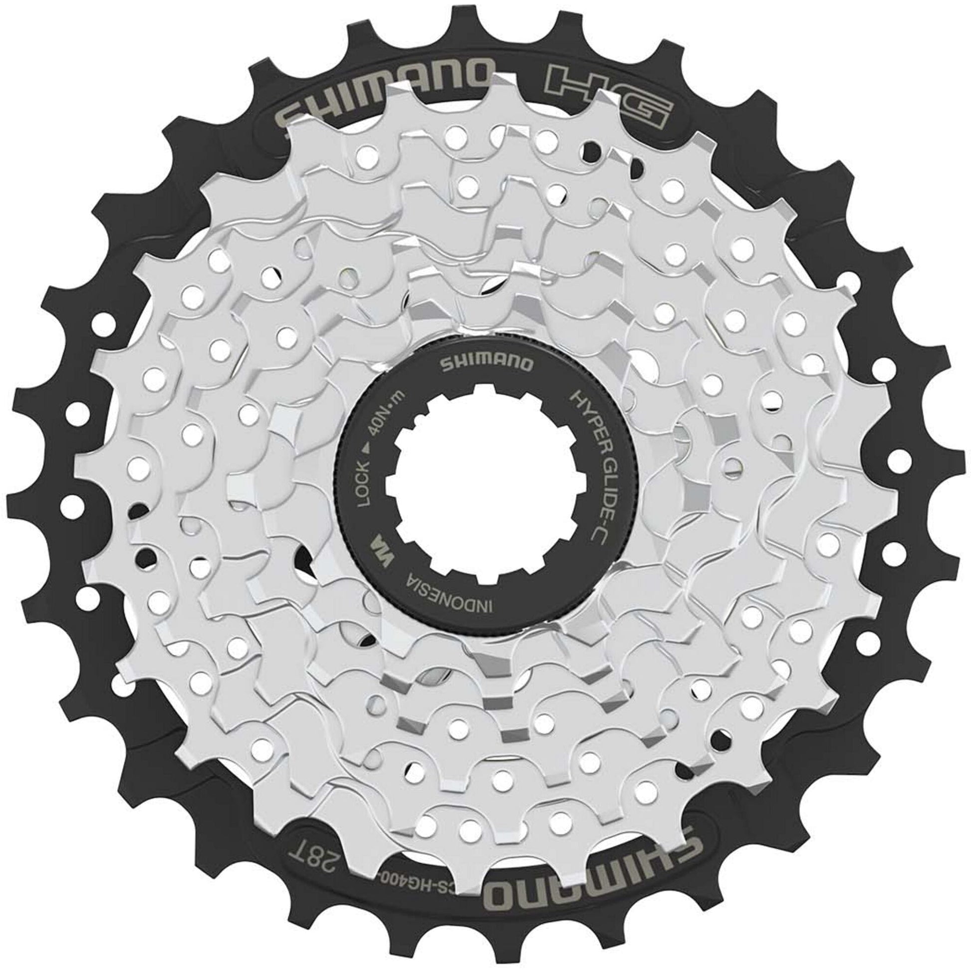 Shimano Altus CS-HG400 7-speed cassette, 11 - 28T - HG spline M