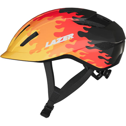 Lazer J1 KinetiCore Helmet, Flames, Uni-Youth