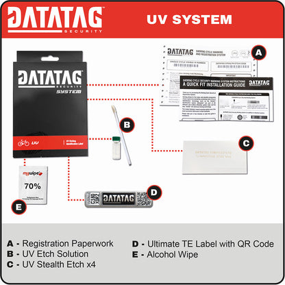 Datatag UV Bicycle Security Marking System