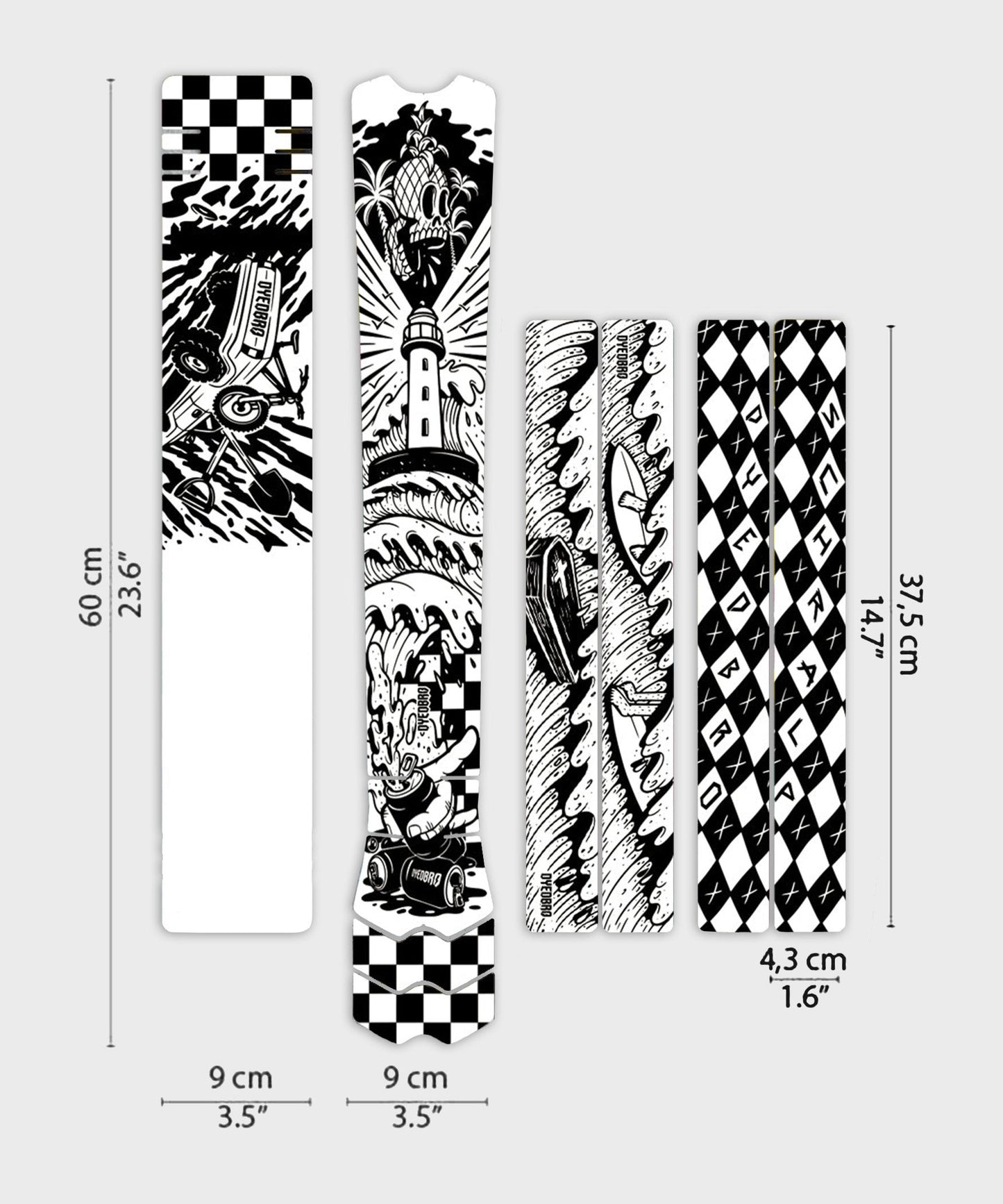 DYEDBRO MTB Frame Protection - Surfs Up - Gloss /