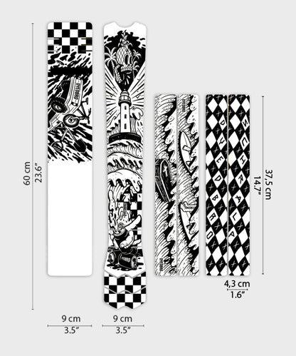DYEDBRO MTB Frame Protection - Surfs Up - Gloss /