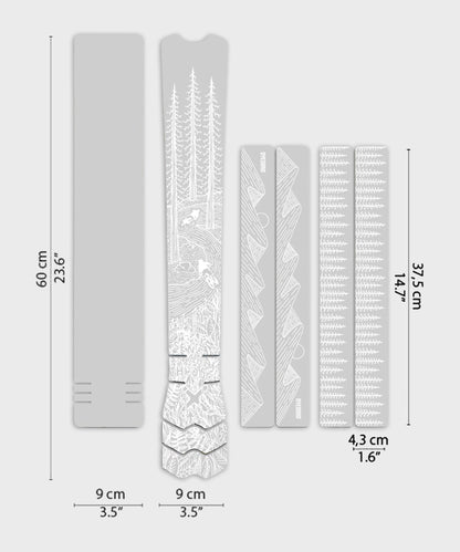 DYEDBRO MTB Frame Protection - OS Illustration - Gloss /