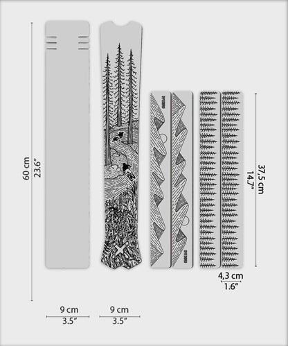 DYEDBRO MTB Frame Protection - OS Illustration - Gloss /