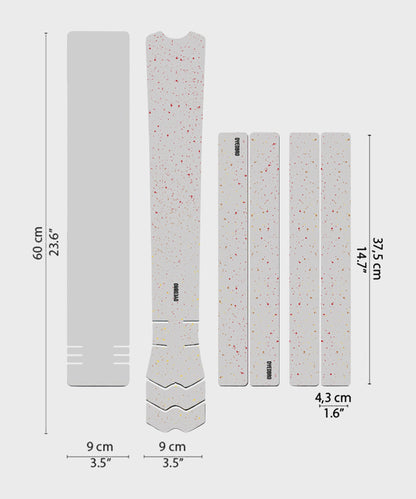 DYEDBRO MTB Frame Protection - Speckled - Gloss /