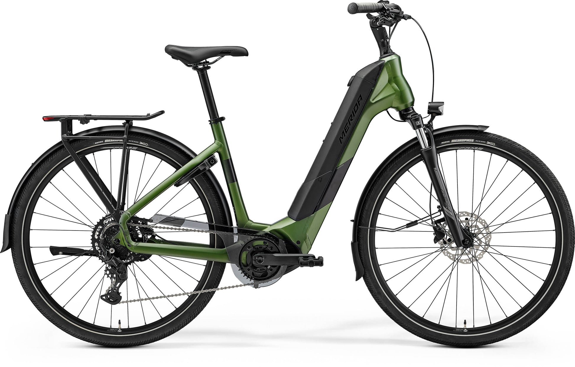 Merida eSpresso City 400 EQ - Silk Fog Green (Black) - MY26