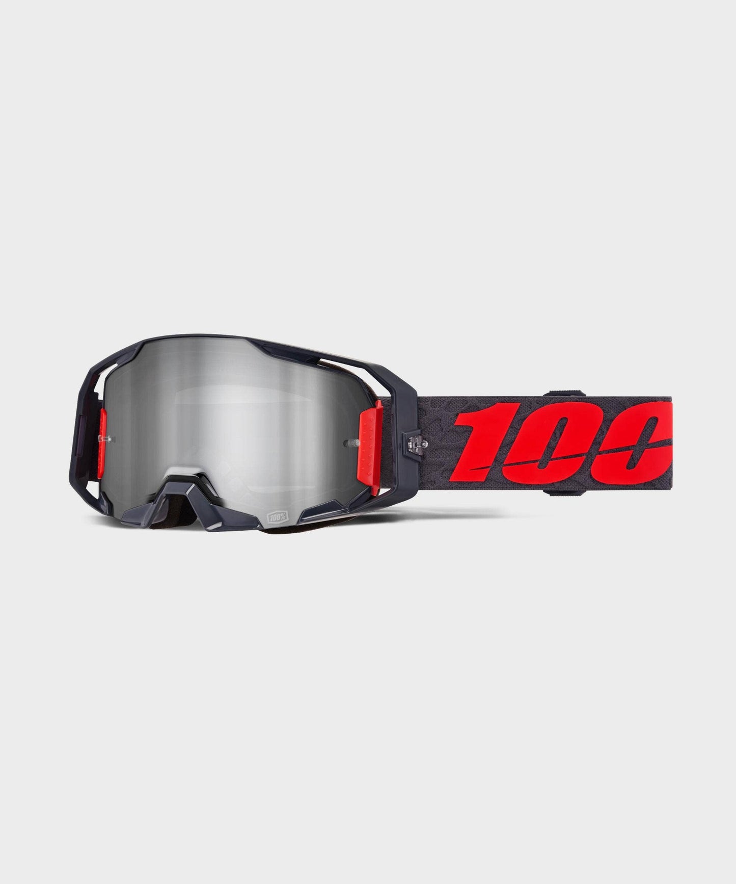 100% ARmatic Goggles Black / Mirror Silver Flash Lens