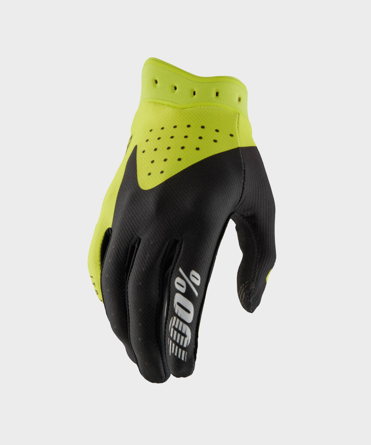 100% iTRACK Youth Glove S / Fluo Yellow / Black