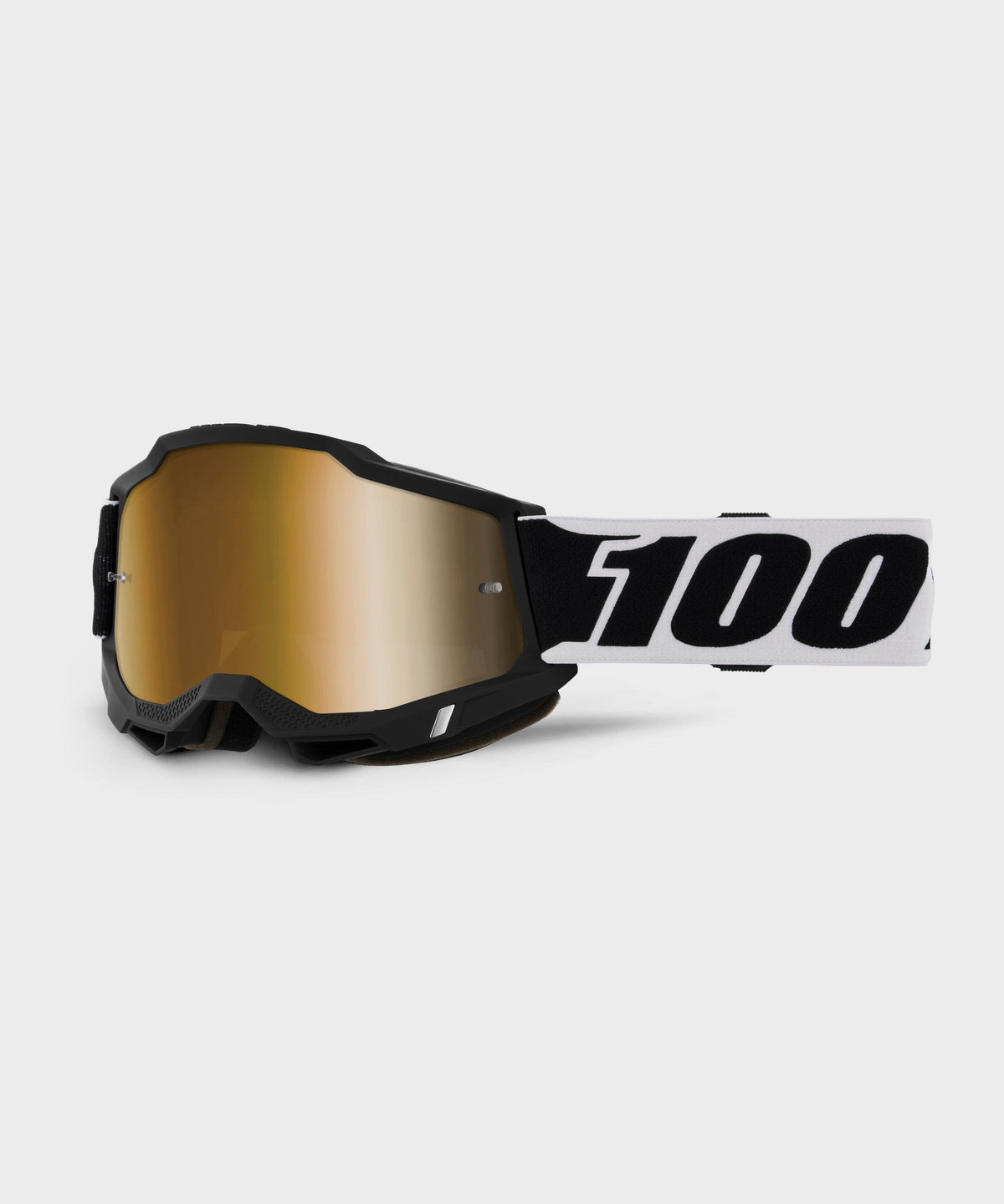 100% ACCURI 2 Goggle One Size Fits All / Blck001 True Gold Mirror Lens
