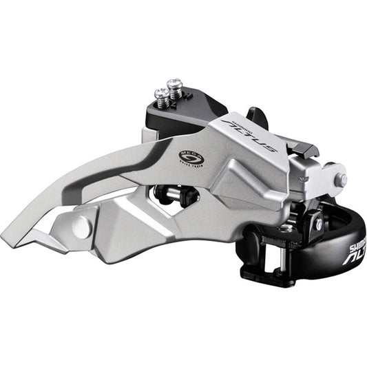 Shimano Altus FD-M370 Altus 9-speed front derailleur, top swing, dual-pull